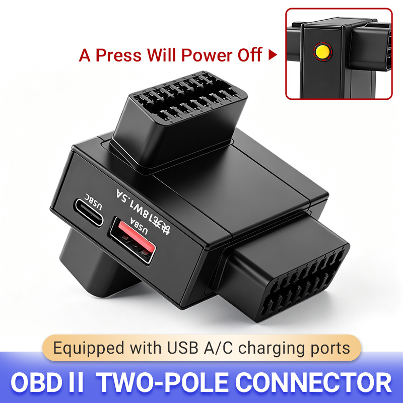 Usb C Hub - Adapter rozdzielający OBD2, 1 na 2,