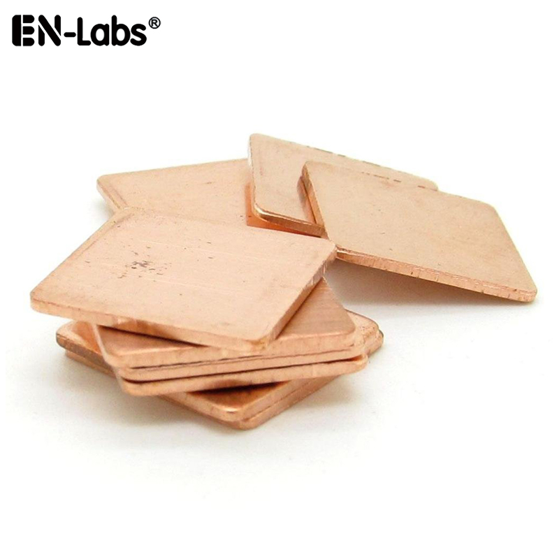 Laptop Cooling Pad - 15x15mm miedź Radiator podkładki termiczne, płyta
