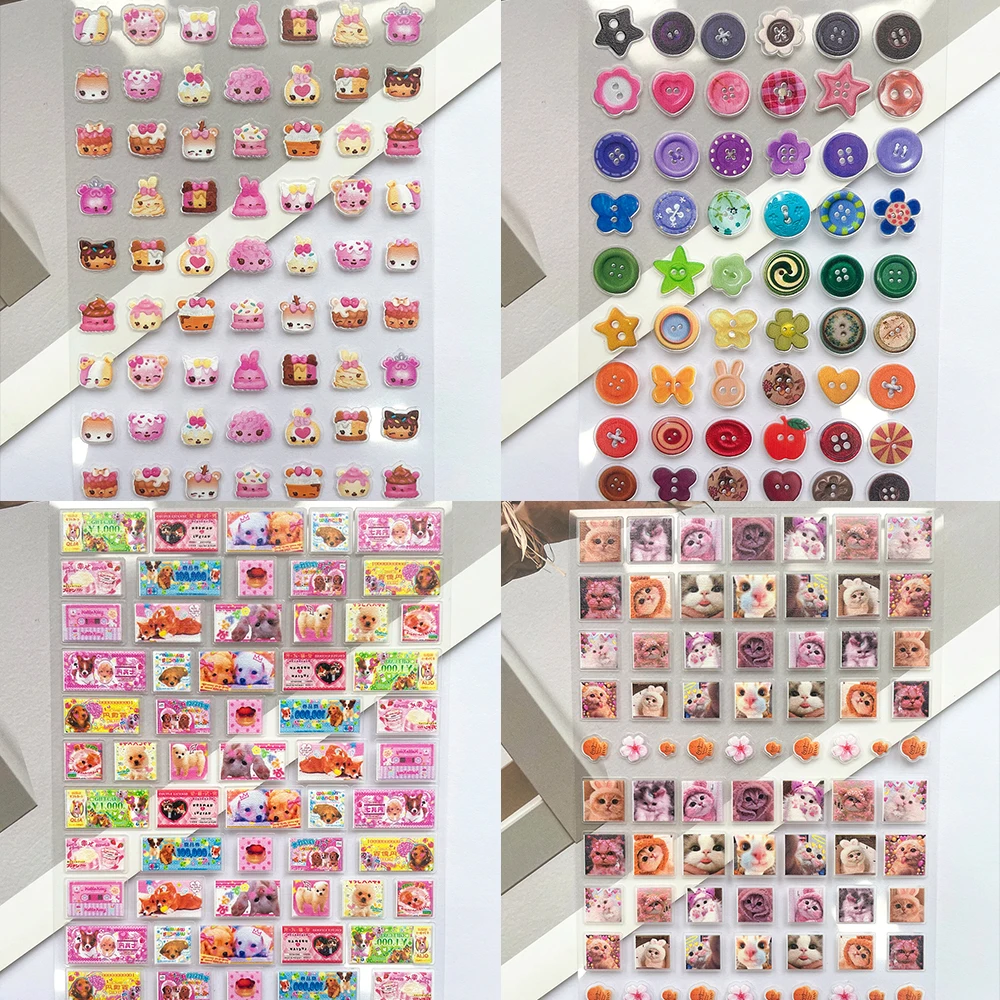 Laptop Original Accessories - Mini PVC Śmieszne Naklejki z Kotami,