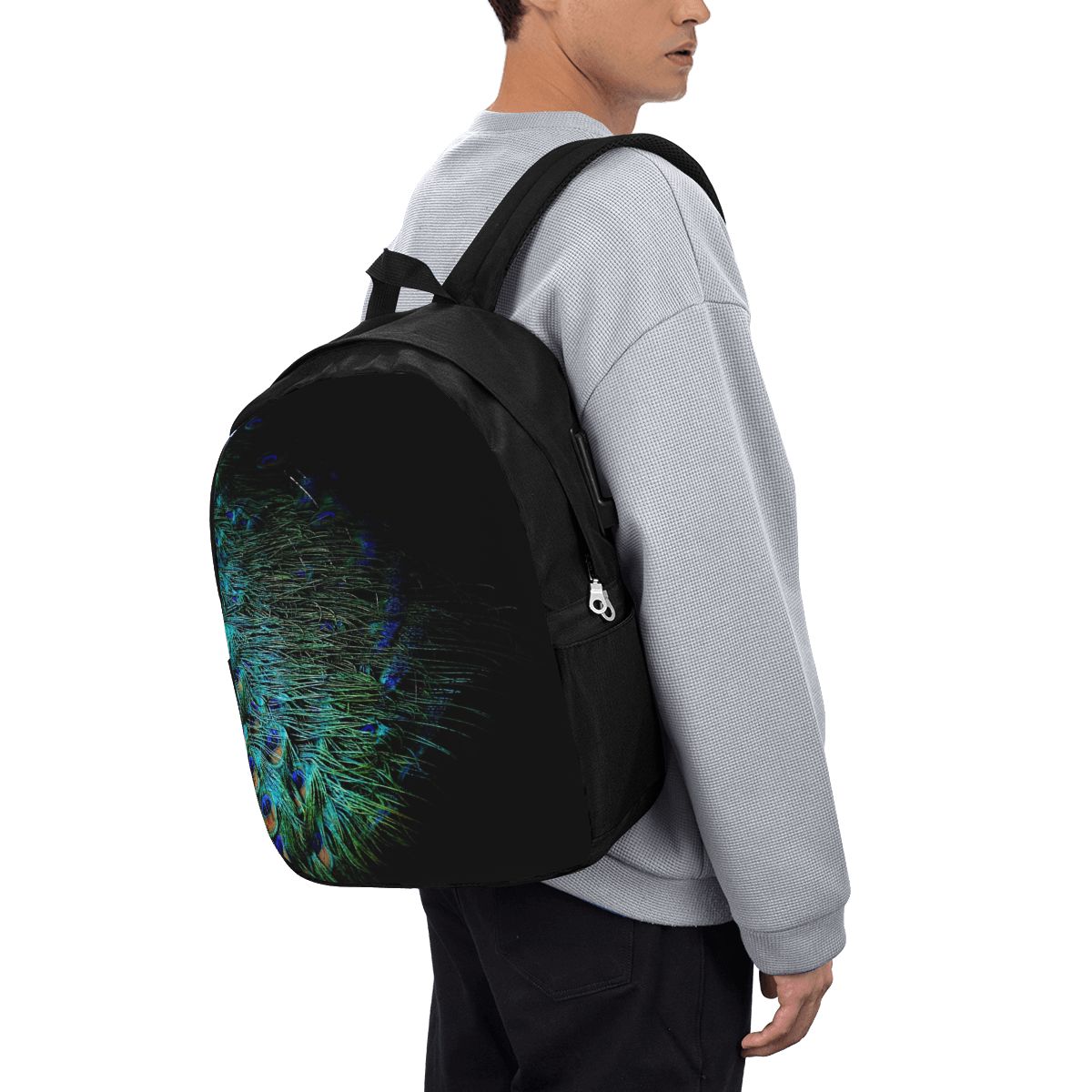 Plecak z piórami pawia na czar – Laptop Bag recenzja i cena